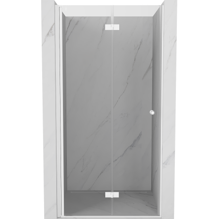 Mexen Mist-F portes de douche pliantes gauche 85 cm, transparent, blanc - 8A6-085-000-20-00-L