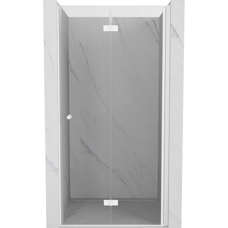 Mexen Mist-F porte de douche pliante droite 65 cm, transparente, blanche - 8A6-065-000-20-00-P