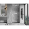 Mexen Mist-F porte de douche pliante droite 70 cm, transparent, blanc - 8A6-070-000-20-00-P