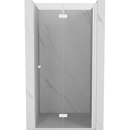 Mexen Mist-F porte de douche pliante droite 75 cm, transparent, blanc - 8A6-075-000-20-00-P