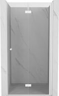 Mexen Mist-F porte de douche pliante droite 75 cm, transparent, blanc - 8A6-075-000-20-00-P