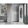 Mexen Mist-F porte de douche pliante droite 80 cm, transparent, blanc - 8A6-080-000-20-00-P