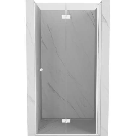 Mexen Mist-F portes de douche pliantes droites 95 cm, transparentes, blanches - 8A6-095-000-20-00-P