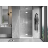 Mexen Mist-F porte de douche pliante droite 105 cm, transparent, blanc - 8A6-105-000-20-00-P
