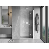 Mexen Mist-F portes de douche pliantes droites 120 cm, transparentes, blanches - 8A6-120-000-20-00-P