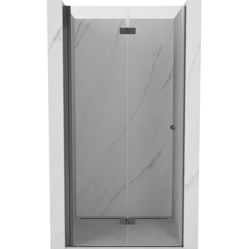 Mexen Mist-F porte de douche pliante gauche 120 cm, transparent, gris canon brossé - 8A6-120-000-66-00-L
