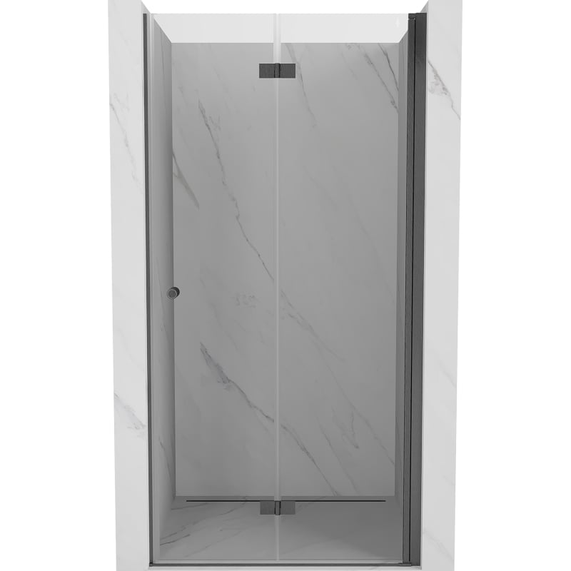 Mexen Mist-F porte de douche pliable droite 70 cm, transparent, gris pistolet brossé - 8A6-070-000-66-00-P