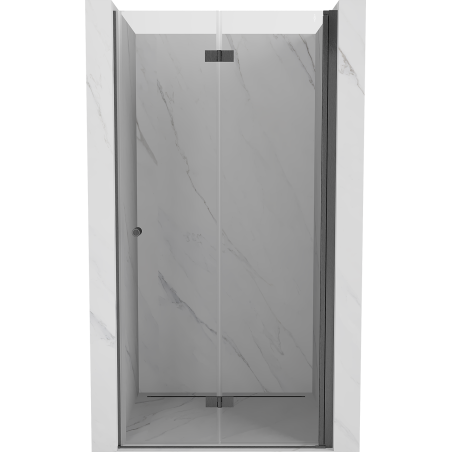 Mexen Mist-F porte de douche pliable droite 70 cm, transparent, gris pistolet brossé - 8A6-070-000-66-00-P