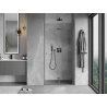 Mexen Mist-F porte de douche pliante droite 80 cm, transparent, gris pistolet brossé - 8A6-080-000-66-00-P