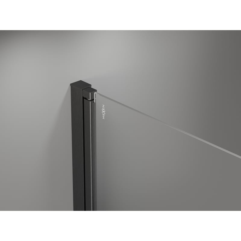 Mexen Mist-F portes de douche pliantes droites 85 cm, transparent, gris fusil brossé - 8A6-085-000-66-00-P