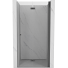 Mexen Mist-F portes de douche pliantes droites 85 cm, transparent, gris fusil brossé - 8A6-085-000-66-00-P