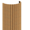 Mexen Ovalo 01 lames murales rainurées flexibles 280 x 36 cm, placage technique, Chêne Classique - S130-280-01-041