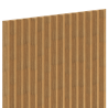 Mexen Ovalo 01 lames murales rainurées flexibles 280 x 36 cm, placage technique, Chêne Classique - S130-280-01-041