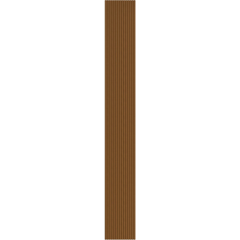 Mexen Ovalo 01 lames murales rainurées flexibles 280 x 36 cm, placage technique, Chêne Naturel - S130-280-01-042