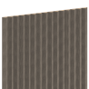 Mexen Ovalo 01 lameaux murales rainurées flexibles 280 x 36 cm, placage technique, Chêne Gris - S130-280-01-043