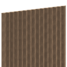 Mexen Ovalo 01 lames murales rainurées flexibles 280 x 36 cm, placage technique, Noyer Foncé - S130-280-01-044