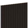 Mexen Ovalo 01 lames murales rainurées flexibles 280 x 36 cm, placage technique, Chêne Noir - S130-280-01-046