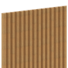 Mexen Ovalo 02 lamelles murales rainurées flexibles 280 x 36 cm, placage technique, Chêne Classique - S130-280-02-041