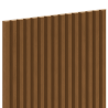 Mexen Ovalo 02 lames murales rainurées flexibles 280 x 36 cm, placage technique, Chêne Naturel - S130-280-02-042