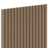 Mexen Ovalo 02 Lames murales rainurées flexibles 280 x 36 cm, placage technique, Noix Clair - S130-280-02-047