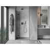 Mexen Mist-F porte de douche pliante gauche 100 cm, transparent, métal gun - 8A6-100-000-95-00-L