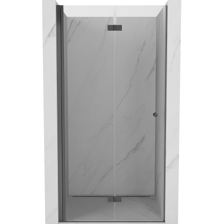 Mexen Mist-F porte de douche pliante gauche 100 cm, transparent, métal gun - 8A6-100-000-95-00-L