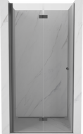 Mexen Mist-F porte de douche pliante gauche 110 cm, transparente, métal gun - 8A6-110-000-95-00-L