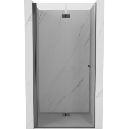 Mexen Mist-F porte de douche pliante gauche 115 cm, transparent, métal canon - 8A6-115-000-95-00-L