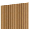 Mexen Ovalo 03 lamelles murales rainurées flexibles 280 x 36 cm, placage technique, Chêne Classique - S130-280-03-041