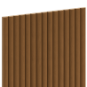 Mexen Ovalo 03 lames murales rainurées flexibles 280 x 36 cm, placage technique, Chêne Naturel - S130-280-03-042