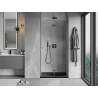 Mexen Mist-F portes de douche pliantes à droite 85 cm, transparent, métal canon - 8A6-085-000-95-00-P