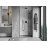 Mexen Mist-F porte de douche pliante droite 115 cm, transparent, métal gun - 8A6-115-000-95-00-P