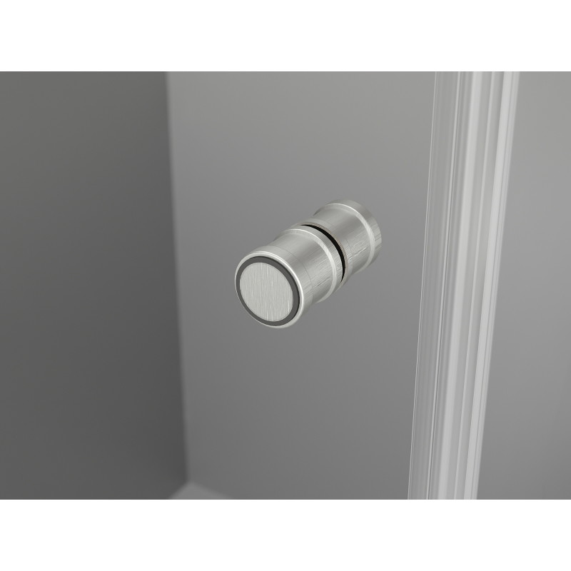 Mexen Mist-F portes de douche pliantes gauche 100 cm, transparent, nickel brossé - 8A6-100-000-97-00-L