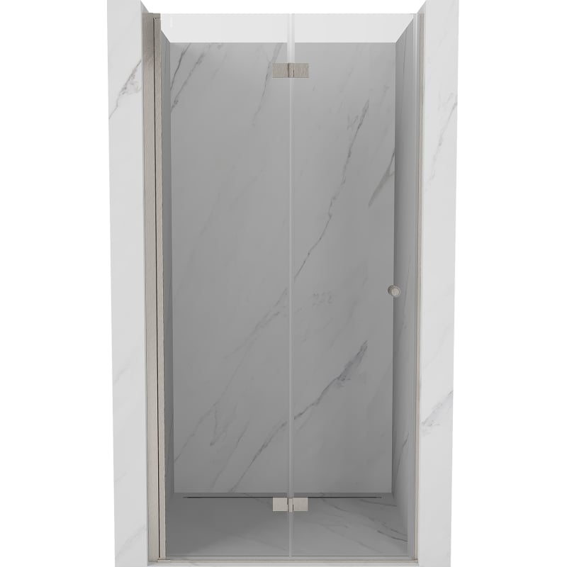 Mexen Mist-F porte de douche pliante gauche 120 cm, transparent, nickel brossé - 8A6-120-000-97-00-L
