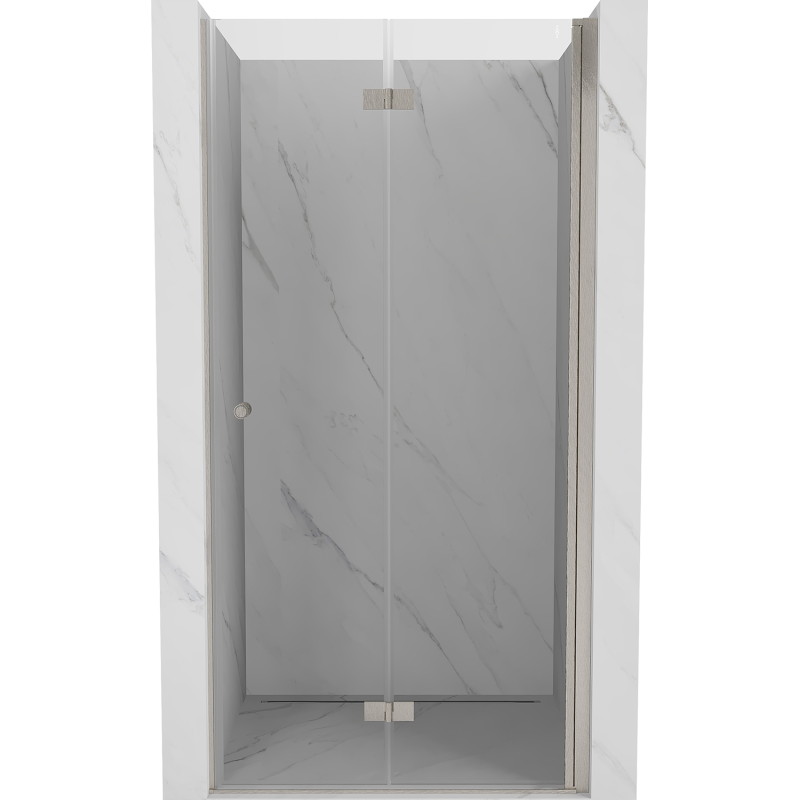Mexen Mist-F porte de douche pliante droite 60 cm, transparent, nickel brossé - 8A6-060-000-97-00-P