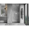 Mexen Mist-F porte de douche pliante droite 95 cm, transparente, nickel brossé - 8A6-095-000-97-00-P