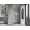 Mexen Mist-F porte de douche pliante droite 105 cm, transparent, nickel brossé - 8A6-105-000-97-00-P