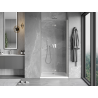 Mexen Mist-F porte de douche pliante droite 110 cm, transparente, nickel brossé - 8A6-110-000-97-00-P