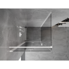 Mexen Mist-F cabine de douche pliante gauche 85 x 85 cm, transparent, blanc - 8A6T-085-085-20-00-L