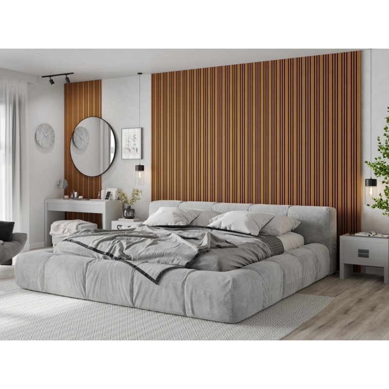 Mexen Lam-F Slim 01 lamelles murales acoustiques 280 x 36,5 cm, feutre 9 mm, placage technique, Chêne Naturel - S107-280-01-042