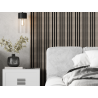 Mexen Lam-F Slim 01 lames murales acoustiques 280 x 36,5 cm, feutre 9 mm, placage technique, Chêne Gris - S107-280-01-043