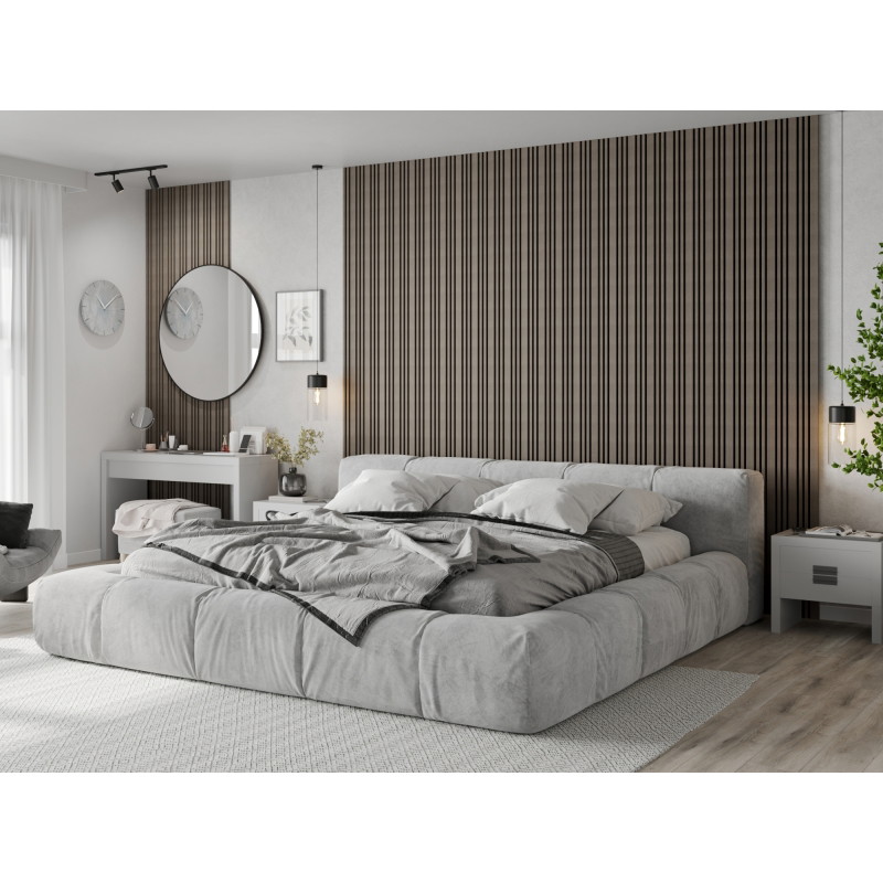 Mexen Lam-F Slim 01 lames murales acoustiques 280 x 36,5 cm, feutre 9 mm, placage technique, Chêne Gris - S107-280-01-043