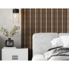 Mexen Lam-F Slim 01 lames murales acoustiques 280 x 36,5 cm, feutre 9 mm, placage technique, Noyer Foncé - S107-280-01-044