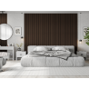 Mexen Lam-F Slim 01 lamelles murales acoustiques 280 x 36,5 cm, feutre 9 mm, placage technique, Chêne Mocca - S107-280-01-045