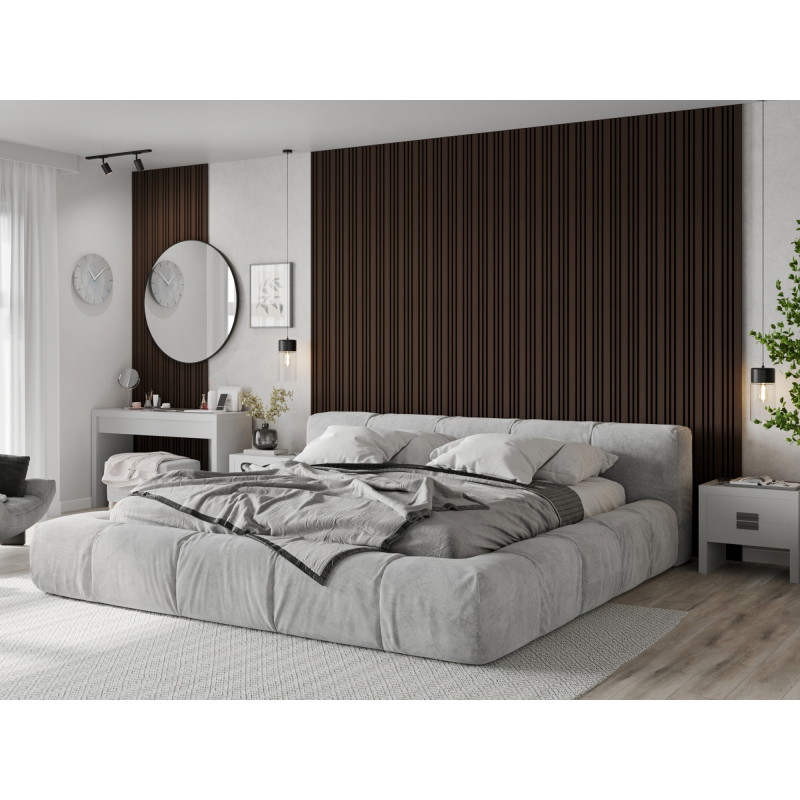 Mexen Lam-F Slim 01 lamelles murales acoustiques 280 x 36,5 cm, feutre 9 mm, placage technique, Chêne Mocca - S107-280-01-045