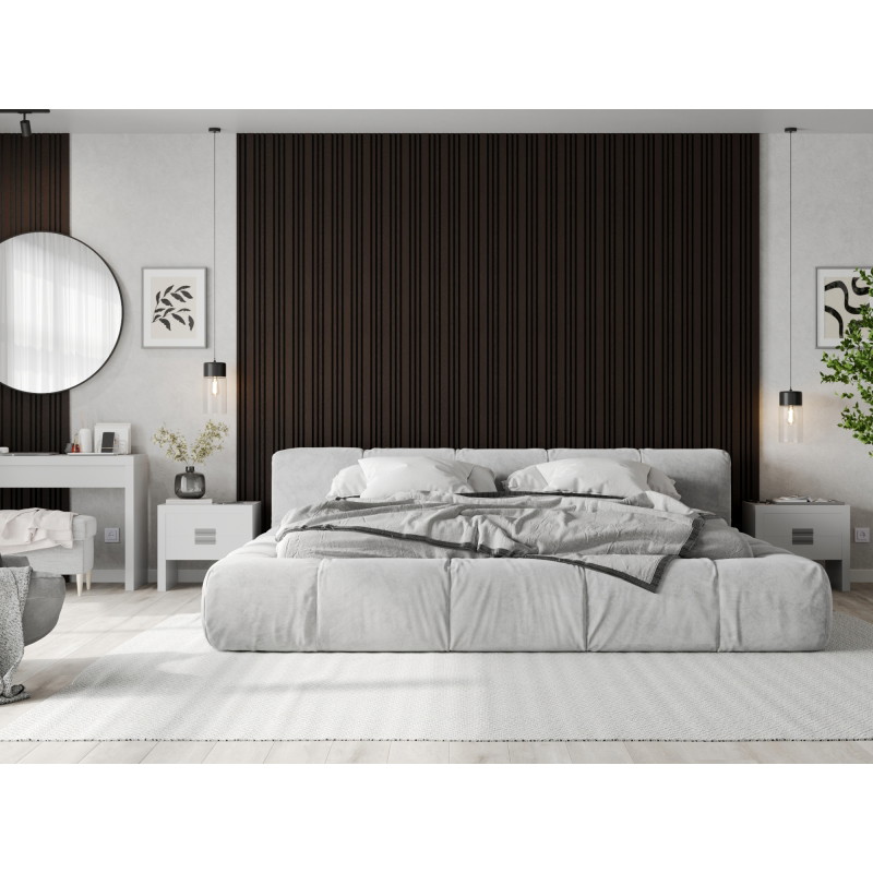 Mexen Lam-F Slim 01 panneaux muraux acoustiques 280 x 36,5 cm, feutre 9 mm, placage technique, Chêne Noir - S107-280-01-046