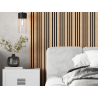 Mexen Lam-F Slim 01 lames murales acoustiques 280 x 36,5 cm, feutre 9 mm, placage technique, Chêne Blanchi - S107-280-01-040