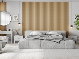 Mexen Lam-F Nano 01 lames murales acoustiques 280 x 32,4 cm, feutre 9 mm, placage technique, Chêne Classique - S108-280-01-041