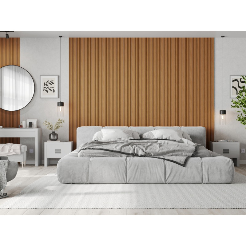 Mexen Lam-F Nano 01 panneaux muraux acoustiques 280 x 32,4 cm, feutre 9 mm, placage technique, Chêne Naturel - S108-280-01-042