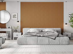 Mexen Lam-F Nano 01 panneaux muraux acoustiques 280 x 32,4 cm, feutre 9 mm, placage technique, Chêne Naturel - S108-280-01-042